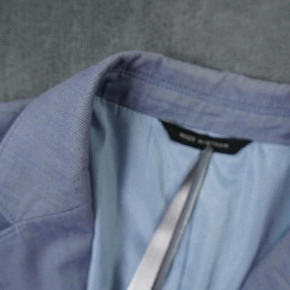 Banana Republic Sport Coat Mens 38R Blue Standard Fit Cotton Blazer Lightweight